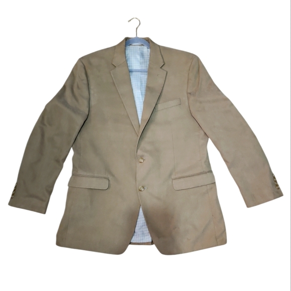 Polo Ralph Lauren Camel Hair Tan Neutral Coat‎ Sports Jacket Men's Size 44L - Picture 1 of 9